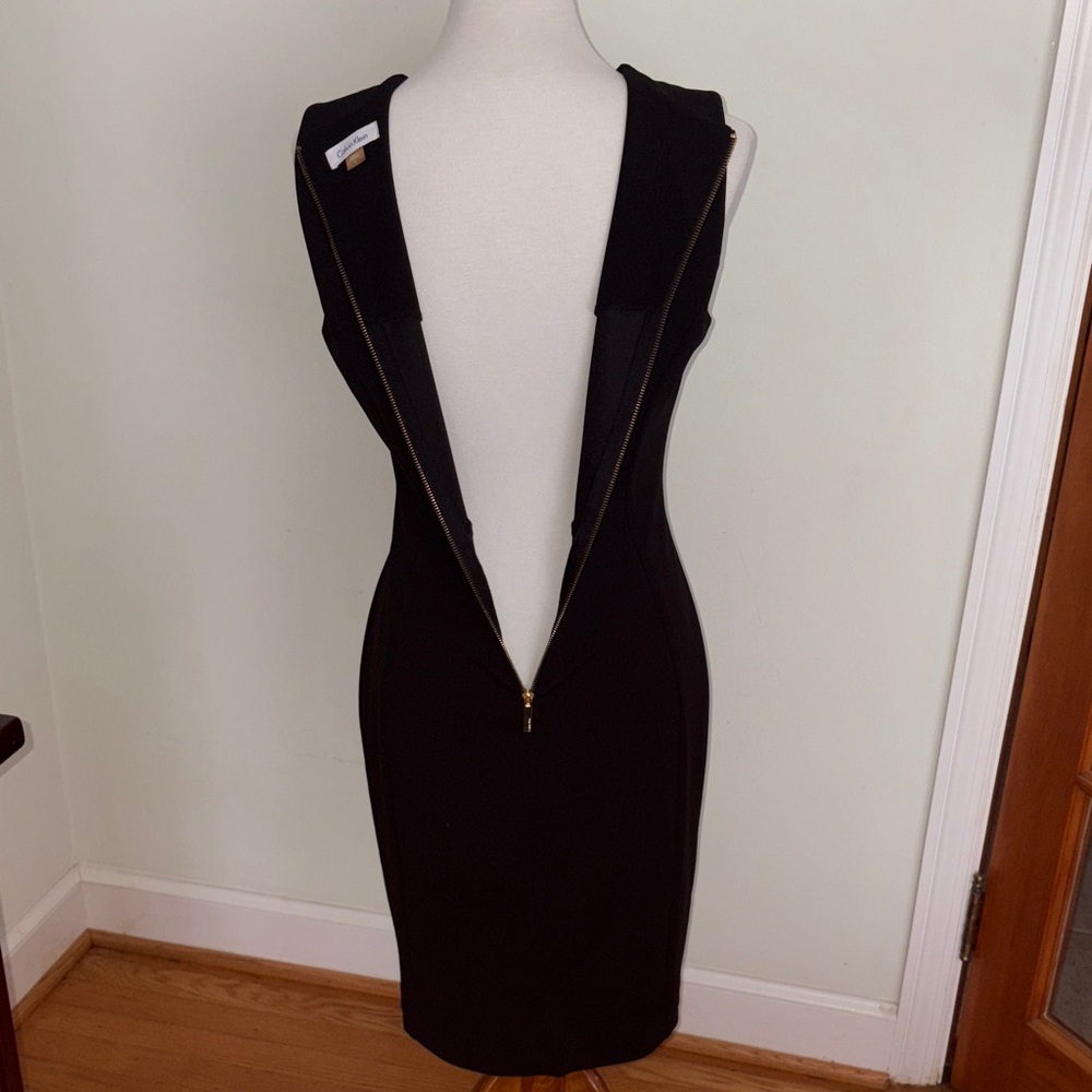 Calvin Klein Black Midi Sleeveless Dress - Picture 6 of 10